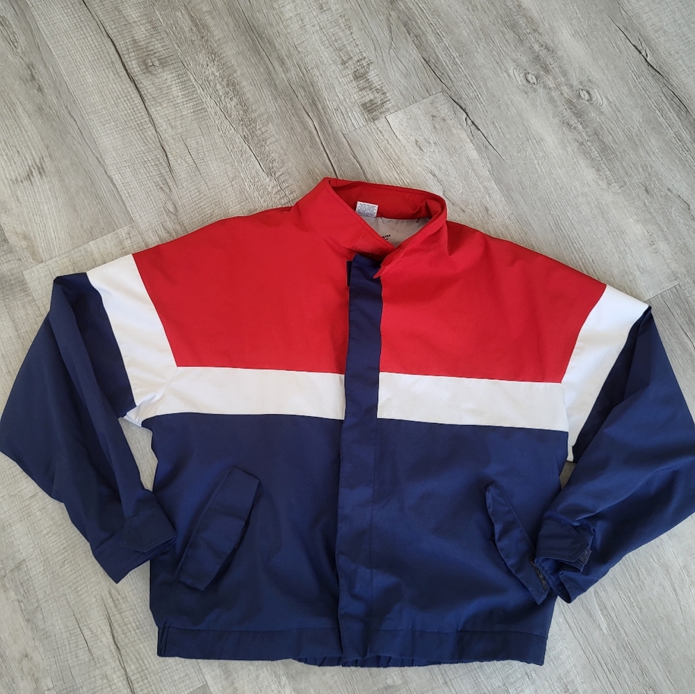Goretex  VINTAGE color block windbreake  jacket size XL